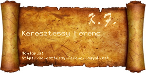 Keresztessy Ferenc névjegykártya